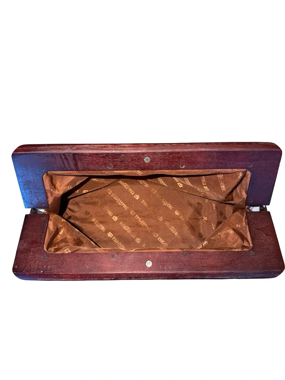 Plaid Hand Made Clutch - Beige, Black, Red